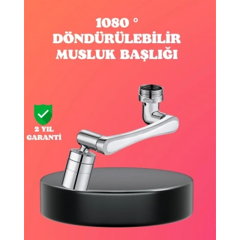 1080° Dönebilen Püskürtme Filtreli Musluk Başlığı Su Tasarruflu