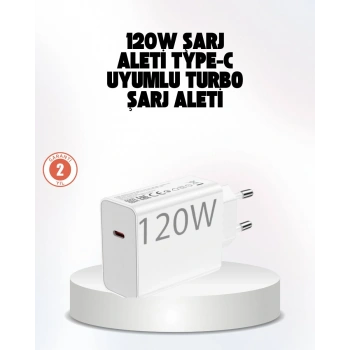 120W Güçlü Hızlı Şarj Adaptörü ve Type-C Kablo Seti – Güvenli Şarj Teknolojisi