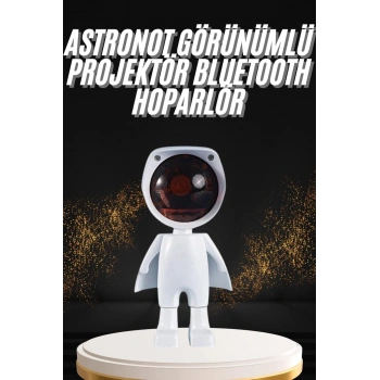 180 Derece Dönebilen Astronot Masa ve Gece Lambası Projektör