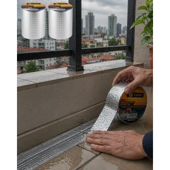 2 Li Set Çok Amaçlı Tamir Bandı Çatı PVC Boru İzolasyon Bandı