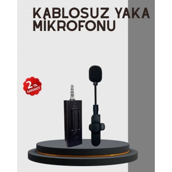 20 Metre Menzilli Kablosuz Yaka Mikrofonu Gürültü Engelleyici