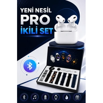 2025 Model Akıllı Saat ve Yeni Nesil Pro Bluetooth Kulaklık ANC Özelliği