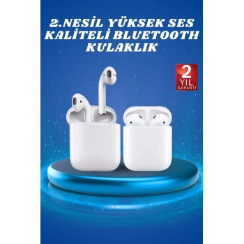 2.Nesil Yeni Model TWS Bluetooth Kulaklık Dokunmatik Kontrol Yüksek Ses Kaliteli