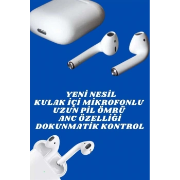 2.Nesil Yeni Model TWS Bluetooth Kulaklık Dokunmatik Kontrol Yüksek Ses Kaliteli