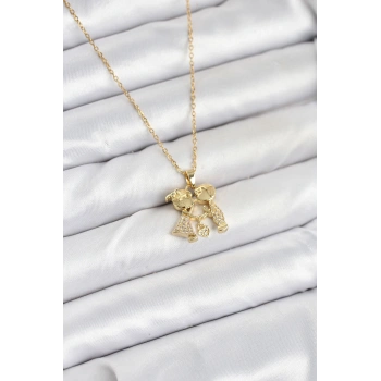 316L Çelik Zincir Gold Renk Erkek Kız Model Kadın Kolye 5886