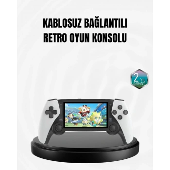 4.3 İnç Ekranlı Retro Oyun Konsolu – 64 GB Hafızalı Şarjlı ve Multimedya Destekli