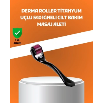 540 İğneli Titanyum Dermaroller Profesyonel Ev Tipi Cilt Yenileme Aparatı