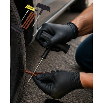 6 Parça Lastik Tamir Kiti Araç ve Motosiklet İçin Acil Yol Seti