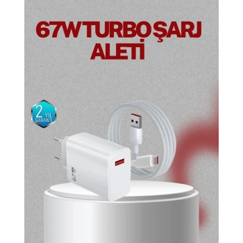 67 Watt Type C Şarj Adaptörü Asus Zenfone 7 8 9 Uyumlu