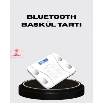 Akıllı Dijital Baskül – Bluetooth Bağlantılı 8 Ölçüm Verili Akıllı Vücut Analiz Tartısı