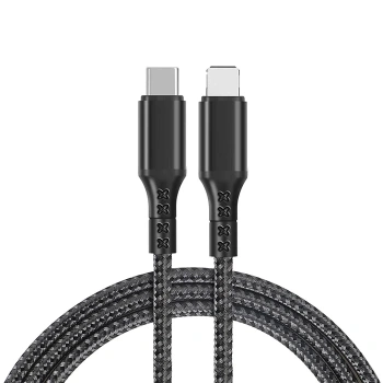ALLY 1mt 27W Type-C To iPhone Lightning Süper Hızlı Data ve Şarj Kablosu Akım ve Isı Korumalı Halat-(5775)