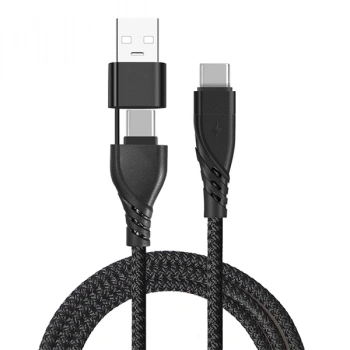 ALLY 2in1 USB Type C To PD Kablosu+USB Kablo-(5775)