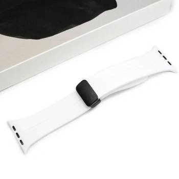 Ally Apple Watch 7-8 41mm 6-5-4 40mm Manyetik Uçlu Silikon Kayış Kordon 3-2-1 38mm-(5775)