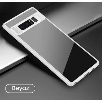 Ally Galaxy Note 8 Darbeya Dayanıklı Şeffaf Silikon Kılıf-(5775)