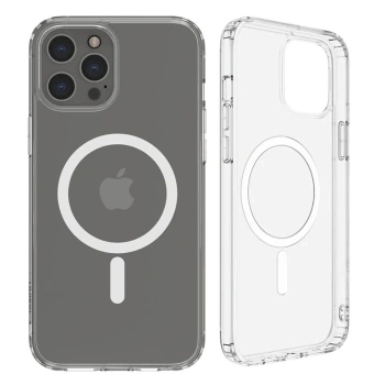 ALLY iPhone 13 Pro Max Magsafe Uyumlu Manyetik Kılıf Silikon Kılıf-(5775)