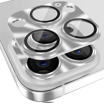 ALLY iPhone 15 Pro-15 Pro Max Metal Tempered Kamera Lens Koruyucu-(5775)