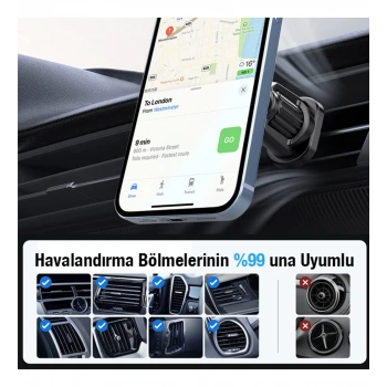 ALLY ML-223 MagSafe Araç İçi Telefon Tutucu-(5775)