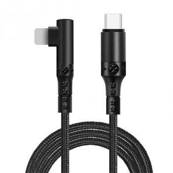 ALLY Type-C to İPhone 20w Lightning Hızlı Şarj Kablosu Oyuncu 90 Derece Kablo-(5775)
