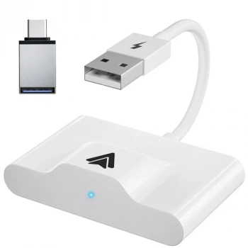 Ally Usb+Type-C Android Kablosuz Carplay Adaptör Çevirici - Youtube Netflix Tiktok Video Yansıtıcı-(5775)