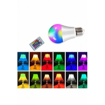 Ambiyans Aydınlatma RGB Led Lamba Kumandalı Renk Değiştirebilen