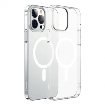 Baseus Crystal iPhone 12 Pro Max Kılıf Magsafe Uyumlu Manyetik Kılıf-(5775)