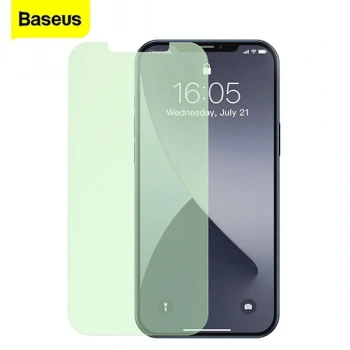 BASEUS İPhone 12 Mini 0.15mm Full Tempered Cam Ekran Koruyucu 2Set Anti-Bluelight-(5775)
