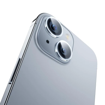 Baseus iPhone 15/15 Plus için Sapphire Serisi HD Cam Kamera Koruyucu-(5775)