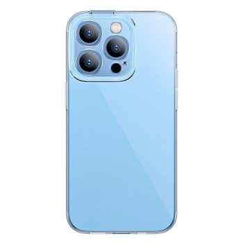 Baseus Simple Case iPhone 14 Pro 6.1 Kamera Korumalı İnce Silikon Şeffaf Kılıf-(5775)