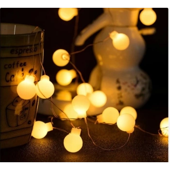 Beyaz Top Led Gün ışığı Pilli 2 Kademeli