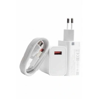 Beyaz Ultra Plus Hızlı Şarj Seti Şarj Adaptörü ve Kablosu 67W