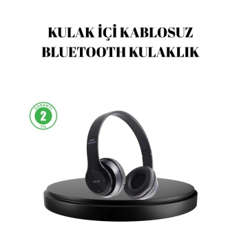 Bluetooth 5.0 Kablosuz Kulaklık – Extra Bass TF Kart Desteği 3.5mm AUX Girişli