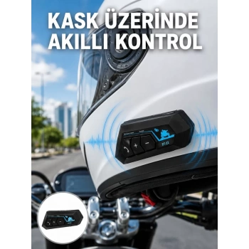 Bluetooth Kask Kulaklığı Intercom 5.0 Bluetooth Android ve İOS Uyumlu Yeni Nesil