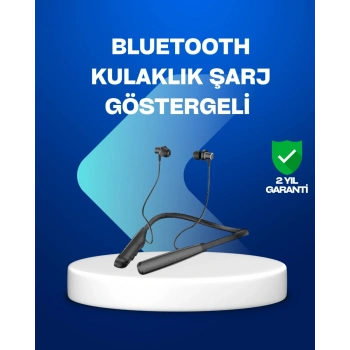 Boyun Askılı Kablosuz Bluetooth Kulaklık – Aktif Gürültü Önleme LCD Ekranlı
