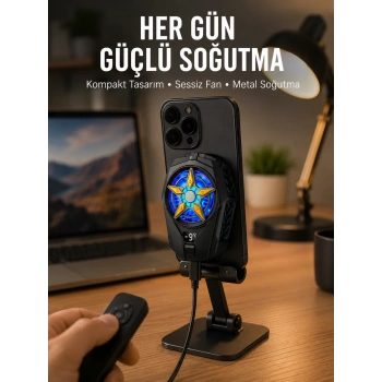 Cep Telefonu Radyatörü – Type-C 2 Vitesli Sessiz Soğutma Fanı Yeni Nesil