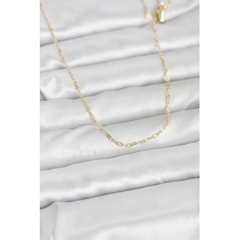 CM 14K Gold Renk 60 cm Zincirli Kadın Kolye 5886