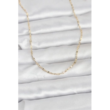 CM 14K Gold Renk Gemici Zincir Model 60 cm Kadın Kolye 5886