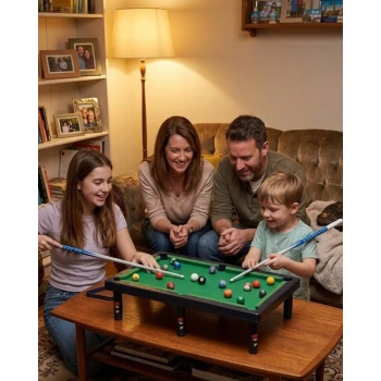 Çocuklar İçin Bilardo Seti Masaüstü Snooker ve Pool Oyuncak