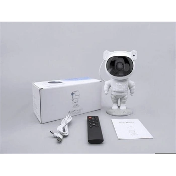 Çocuklara Özel Projeksiyon Astronot Lamba Speaker Sevimli