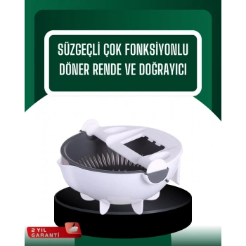Çok Amaçlı Hazneli Sebze Rende Doğrayıcı ve Soyucu