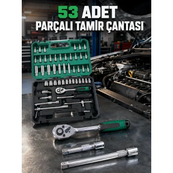 Çok Uçlu ve Farklı Ölçülü 53 Parça Alet Seti