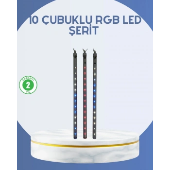 Dış Mekan LED Kayan Yıldız Işığı 10 Çubuk Aydınlatma