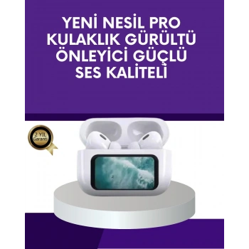 Dokunmatik Ekranlı Bluetooth Kulaklık ANC Gürültü Önleme Suya Dayanıklı