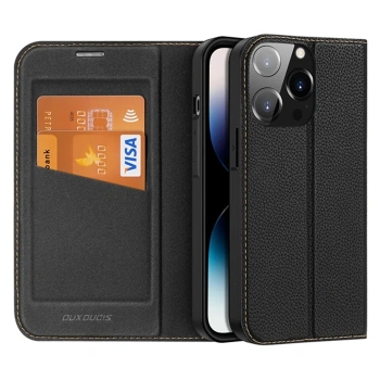 Dux Ducis iPhone 14 Pro 6.1 Kılıf Skin X2 Series PU Deri Manyetik Kapaklı Kılıf Magnetic Folio Case-(5775)