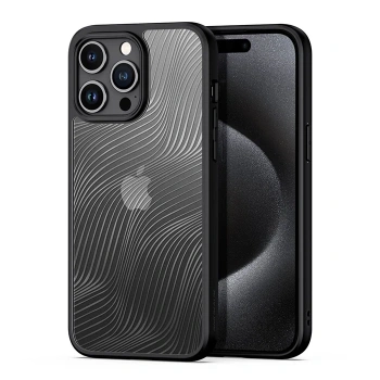 Dux Ducis iPhone 15 Pro Aimo Series Premium Buzlu Sert PC-TPU Kılıf-(5775)