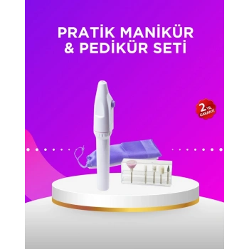 Elektrikli Manikür ve Pedikür Matkap Seti – Ayarlanabilir Hız Ergonomik ve Sessiz
