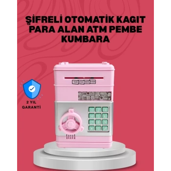 Elektronik Şifreli Otomatik Para Yutan Çocuk Kumbarası