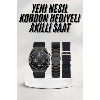 En Çok Tercih Edilen Akıllı Saat Amoled Ekran Nabız Sensörü GPS Uyumlu Adımsayar