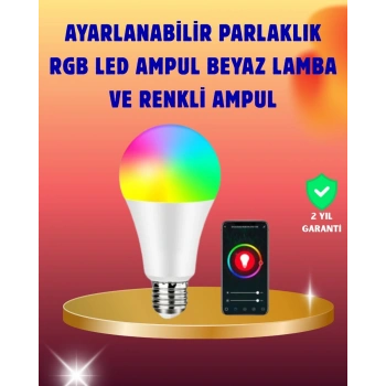 Enerji Verimli Akıllı LED Ampul Uzaktan Kontrol Özellikli