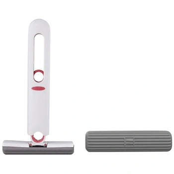 EZERE Çok Amaçlı Mini tezgah üstü Paspas Mini Mop + 2 Yedek Uç-(5775)