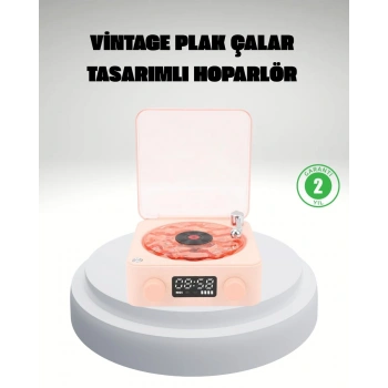 Gece Lambası Stereo Bluetooth Hoparlör Dijital Saat Su Dalgası Efektli 3-ü-1 Cihaz